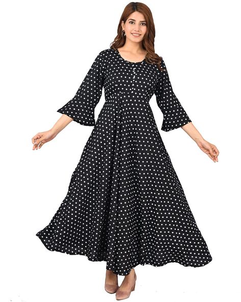 Buy online Red Polka Dots Fit & Flare Dress from western wear for Women by  Sheetal Associates for ₹379 at 81% off | 2024 Limeroad.com