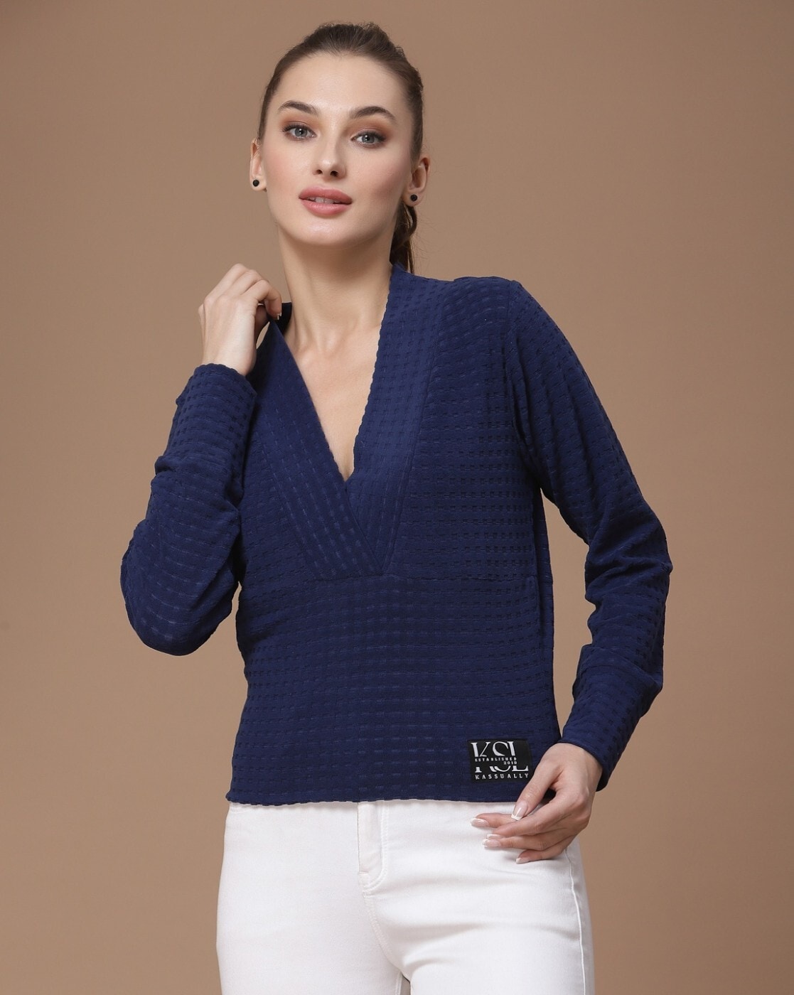 Buy Blue Tops for Women by Kassually Online