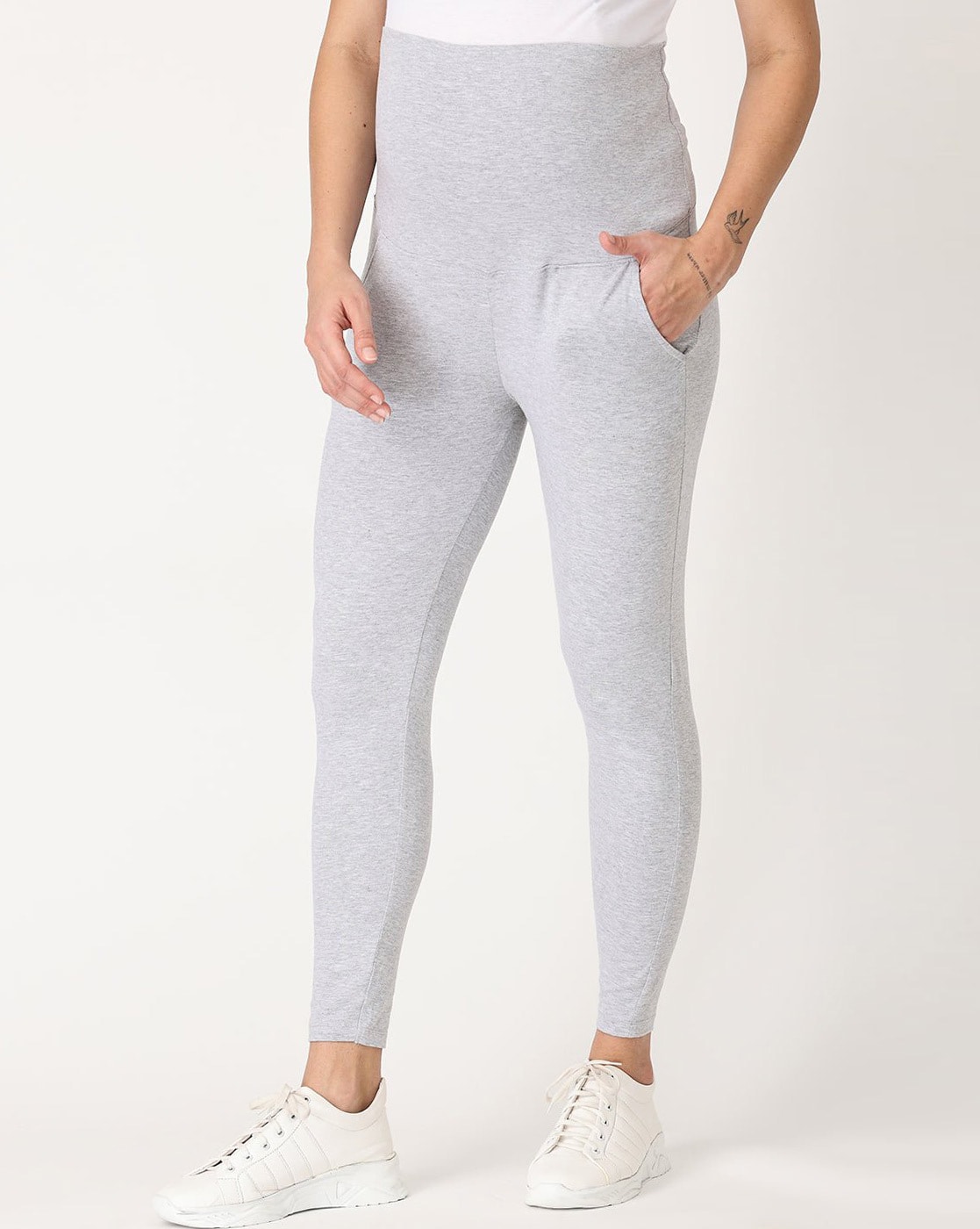 Buy Multicoloured Leggings & Trackpants for Women by THE MOM STORE Online