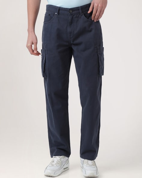 Buy Navy Trousers & Pants for Men by BENE KLEED Online
