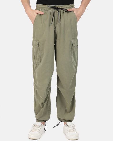 Buy Sage Green Cargo Pants for Men Online in India -Beyoung