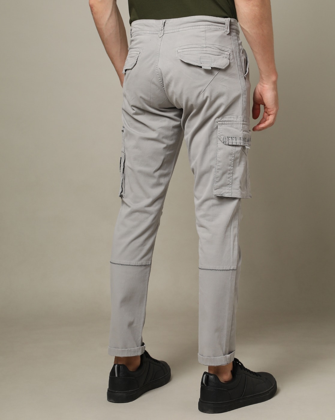 Buy RDSTR Men Khaki Solid Slim Fit Trousers - Trousers for Men 1408676 |  Myntra