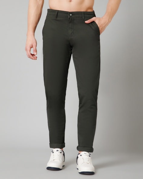 Buy Cantabil Brown Regular Fit Flat Front Trousers for Men's Online @ Tata  CLiQ