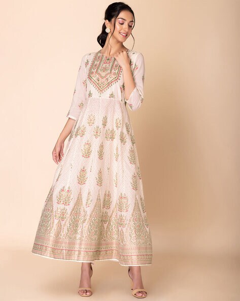 Off-White Net Party Wear Anarkali Suit | Designer gowns, Anarkali gown, Anarkali  dress