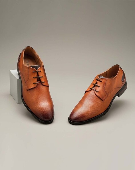 Ajio on sale leather shoes