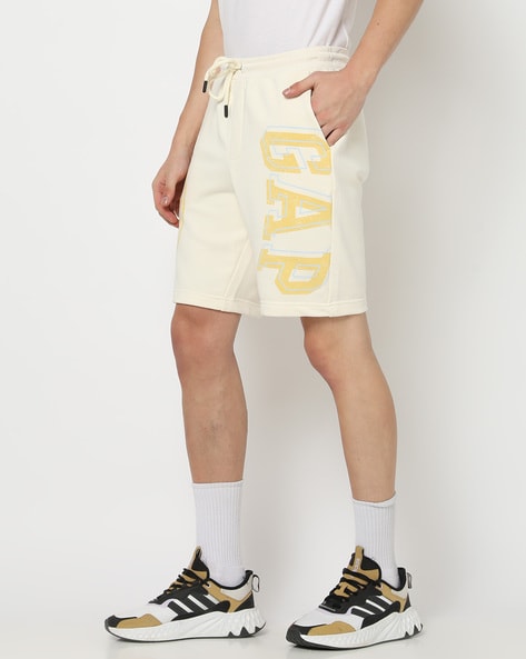 Men Brand Print Shorts