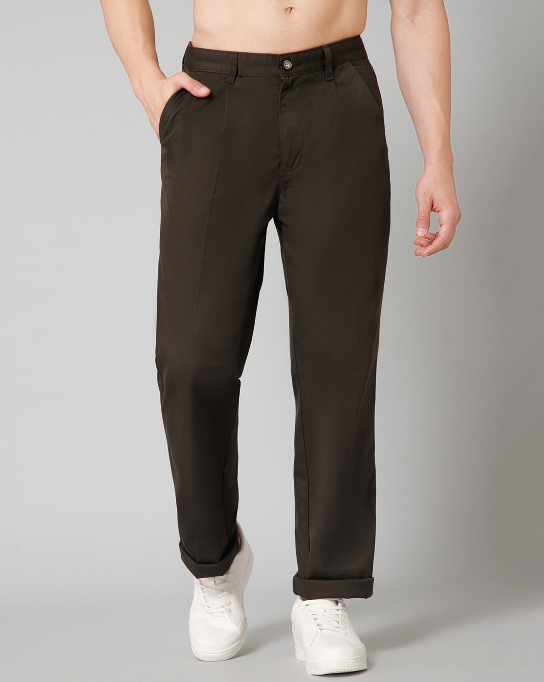 Buy Cantabil Formal Beige Men Trouser online