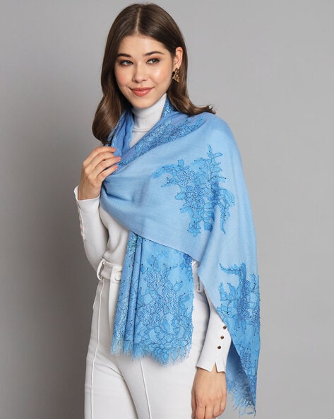 Women Floral Print Shawl Price in India