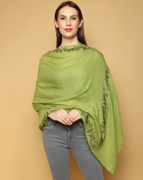 Women Embroidered Shawl Price in India