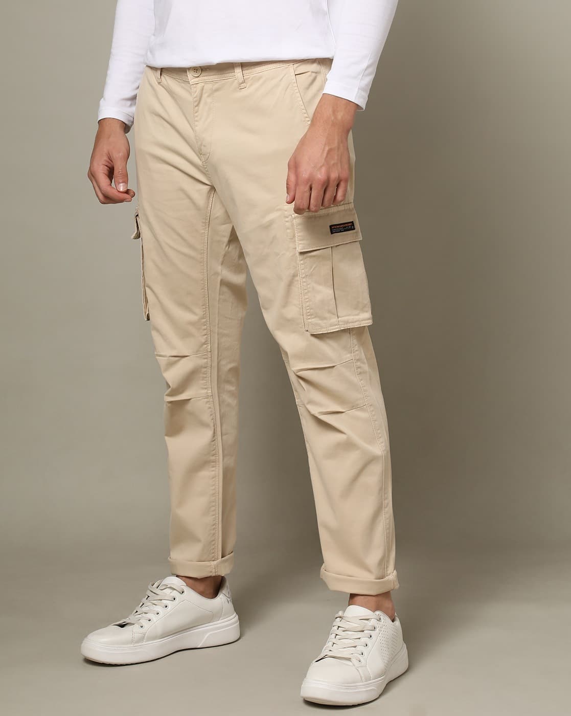 Men Slim Fit Cargo Pants