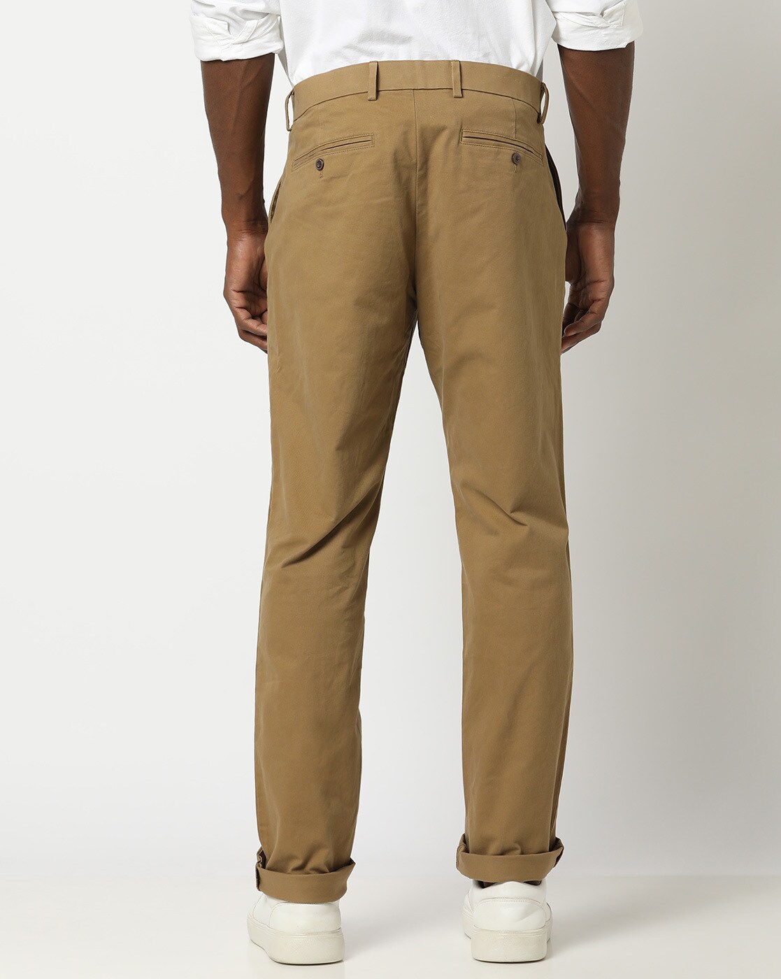 gap khaki pants skinny performance men's brown new size 32/30