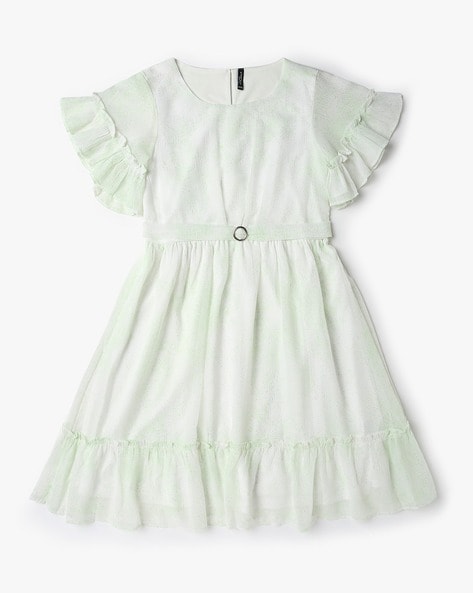 Buy White Dresses Frocks for Girls by RIO GIRLS Online Ajio