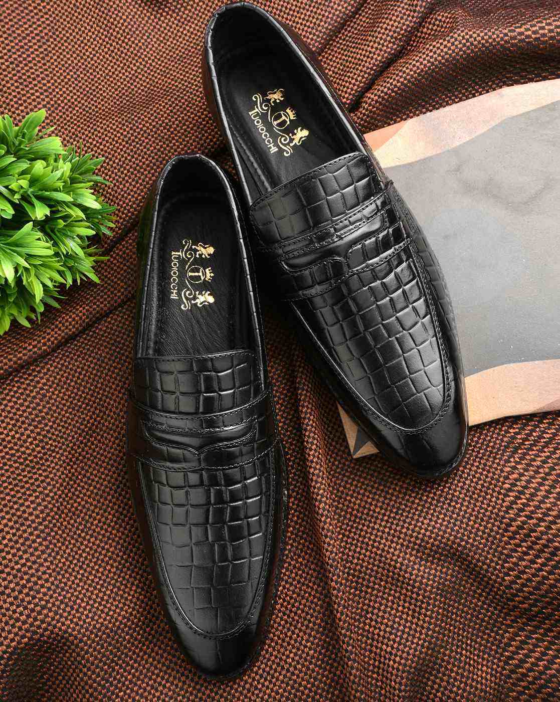 靴 27 MENS EMBOSSED LOAFERS BLACK PAISLEY THE KENFORD FINESHOES（ケンフォード ファインシューズ）の公式通販