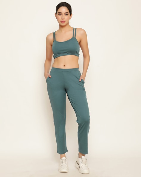 Buy Teal Track Pants for Women by Studioactiv Online