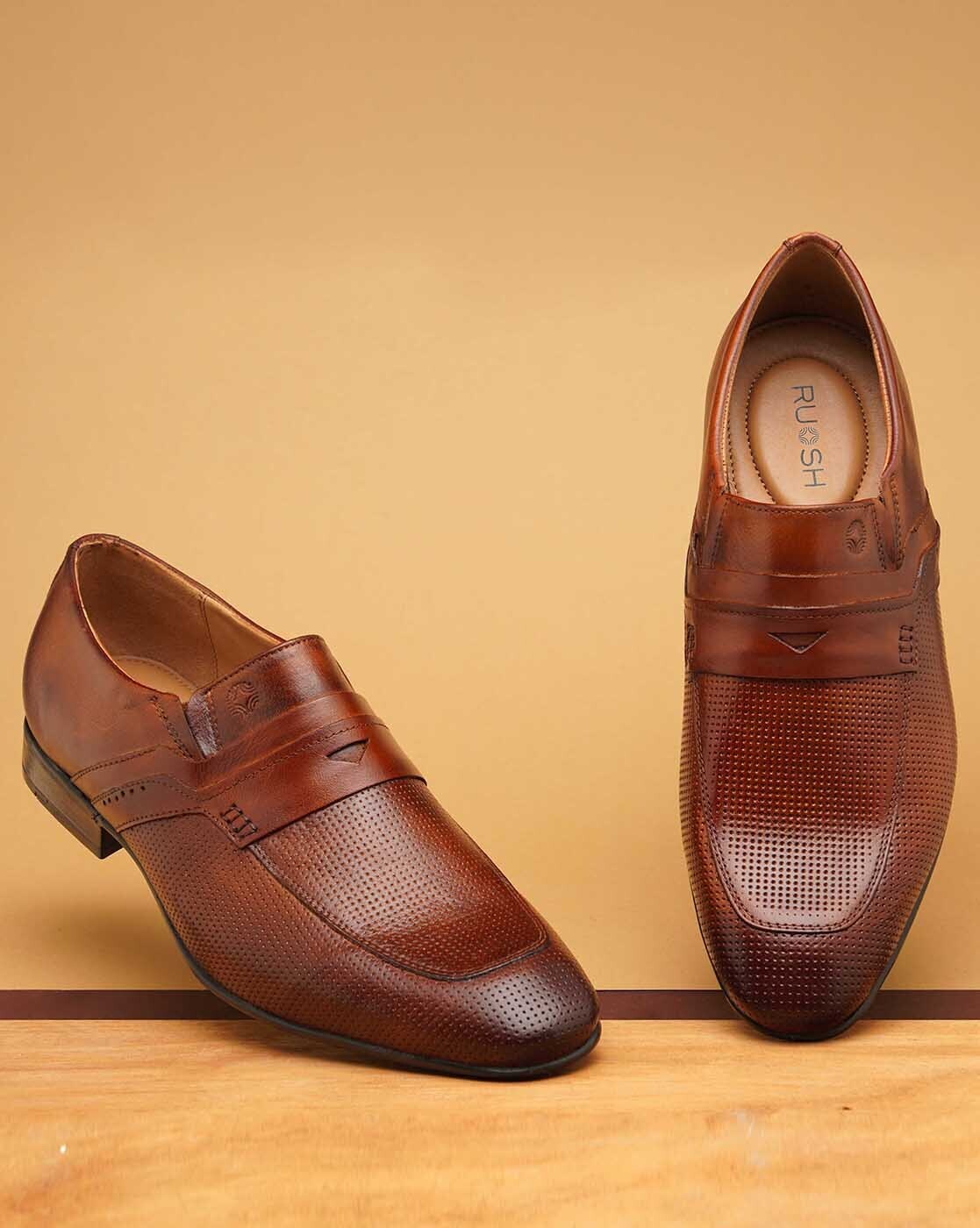 Ruosh tan store formal shoes