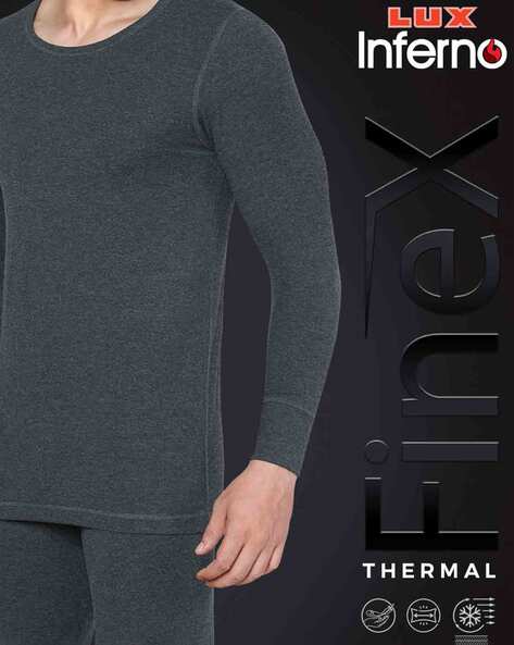 Buy Charcoal Thermal Wear for Men by LUX INFERNO Online