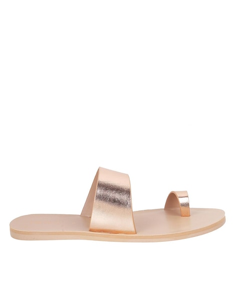 Cute Thong Sandals - Nude and Rose Gold Sandals -Flat Sandal - Lulus