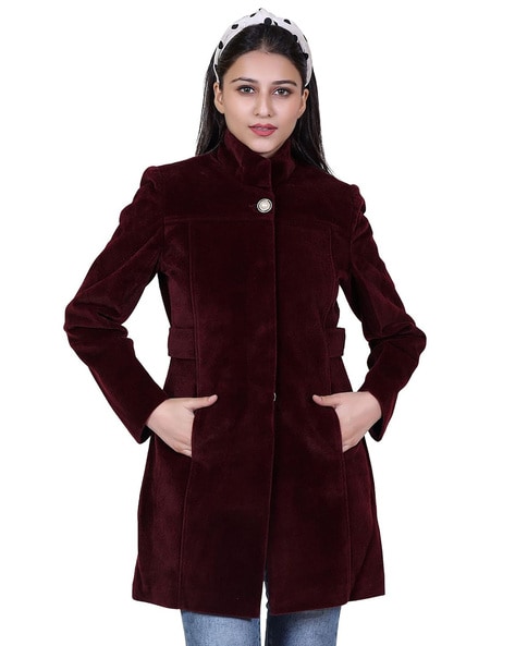Buy Wine Jackets & Coats for Women by Comfy Sparrow Online