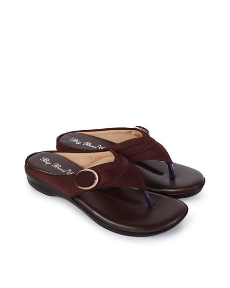 Slip-On V-Strap Flat Sandals