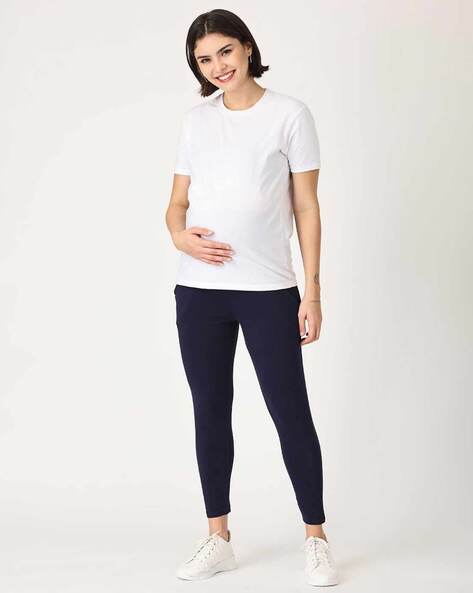Buy Multicoloured Leggings & Trackpants for Women by THE MOM STORE
