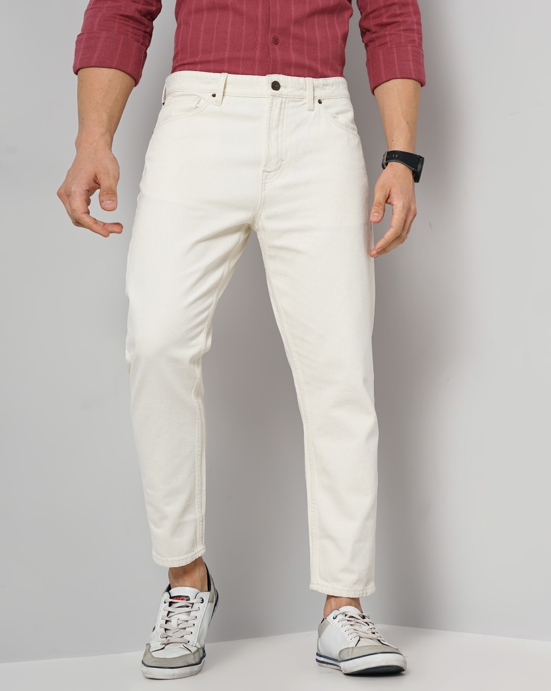 Men White Pants - Temu