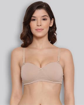 lyra Combed Cotton Seamless Wrinkle-Free Cups Bra with Detachable Strap-picture-33