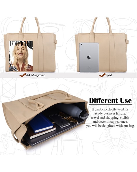 Laptop Bag for Women Work 15.6 Inch Computer Tote Handbag Leather Shoulder  Purse | eBay