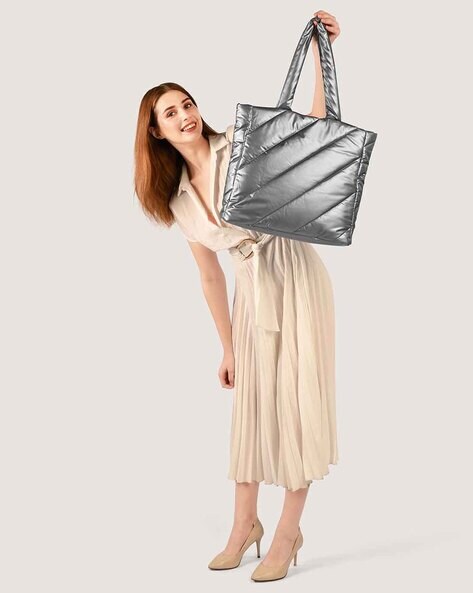 Silver tote clearance handbags