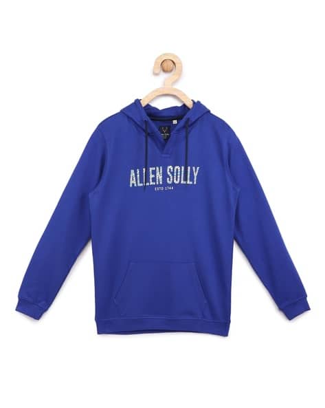 Boys Logo Print Regular Fit Hoodie