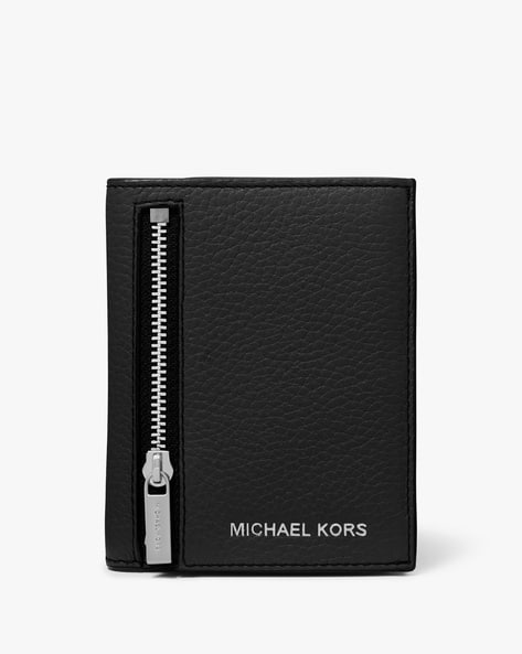 Buy Michael Kors Hudson Bi-Fold Snap Wallet | Black Color Men  display picture 1