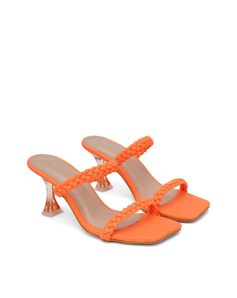 TART-ORANGE STILETTO SANDAL | AZALEA WANG