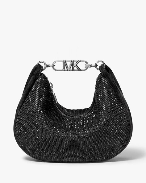 Michael Kors Mercer Small Platinum Silver Metallic Snakeskin Leather Handbag  Bag - AbuMaizar Dental Roots Clinic