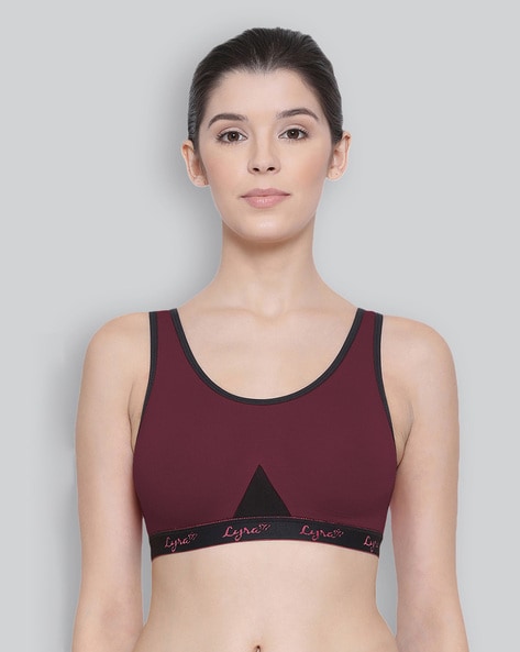 Combed Cotton Sweat Absorbent Stretchable Sports Bra