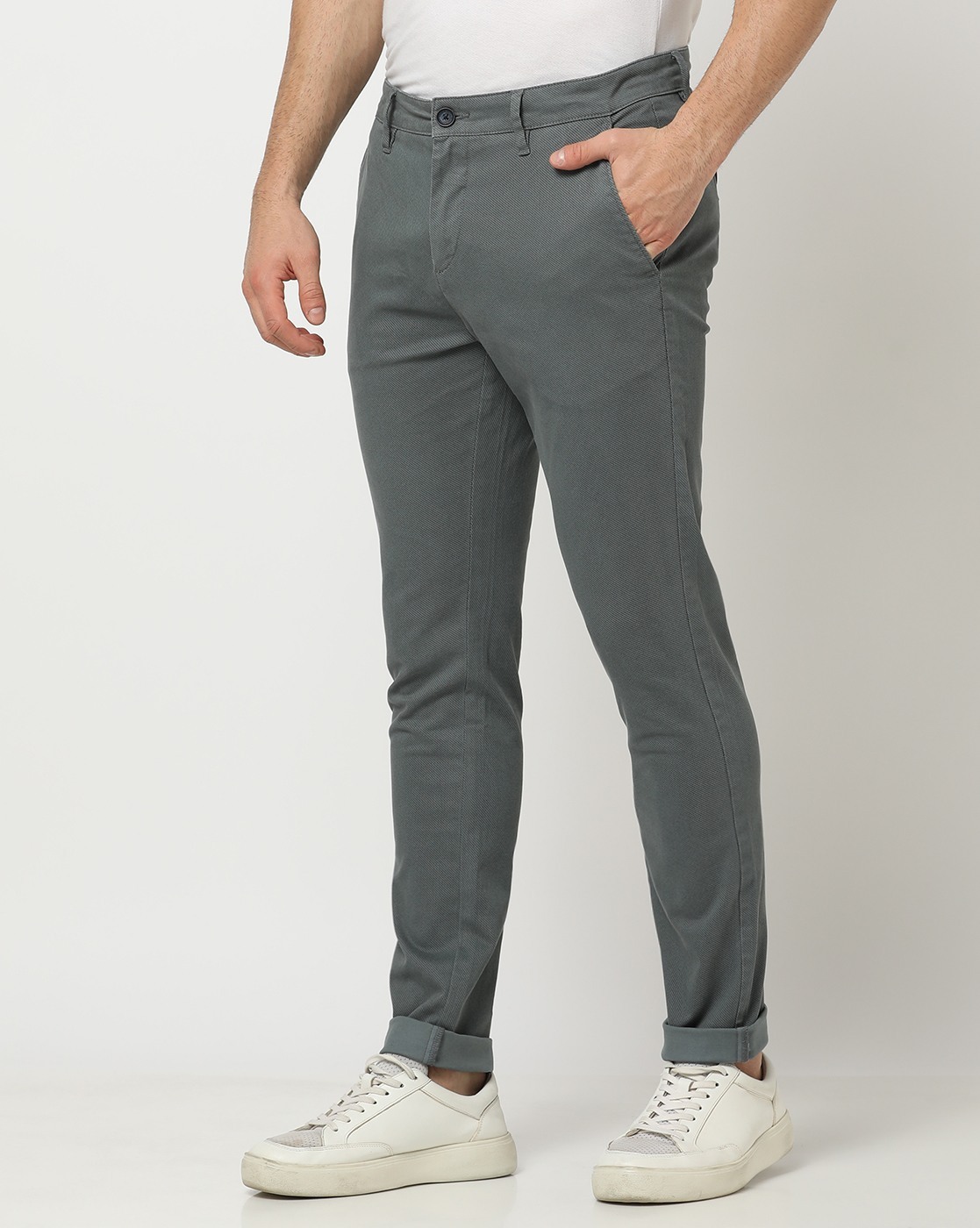 Buy Beige Trousers & Pants for Men by ALTHEORY Online | Ajio.com