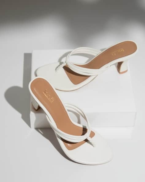 Women Open-Toe Kitten-Heeled Sandals