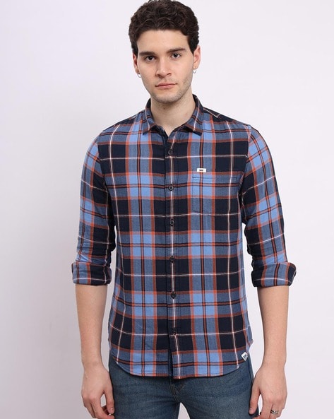 Lee Checked Slim Fit Shirt