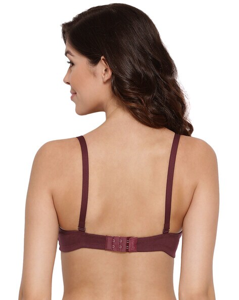 Combed Cotton Seamless Wrinkle-Free Cups Bra with Detachable Strap