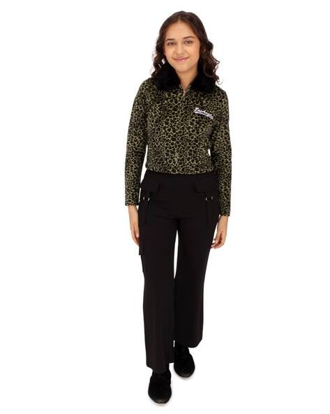 Buy Green Sweatshirts Hoodie for Girls by Cutecumber Online