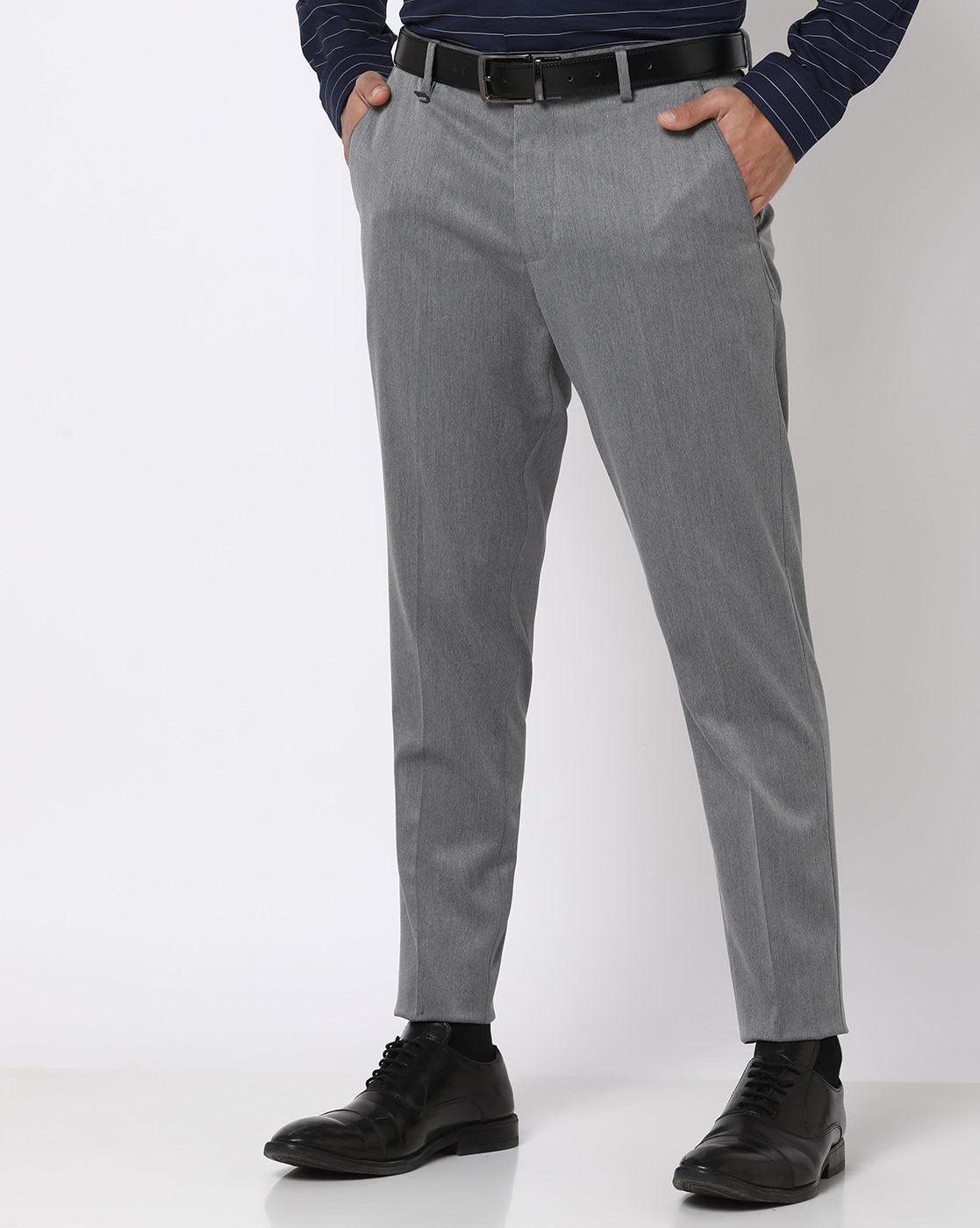 Man Model White Shirt Grey Trousers Stock Photo 762406216 | Shutterstock