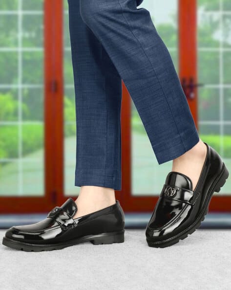 Round-Toe Slip-On Loafers