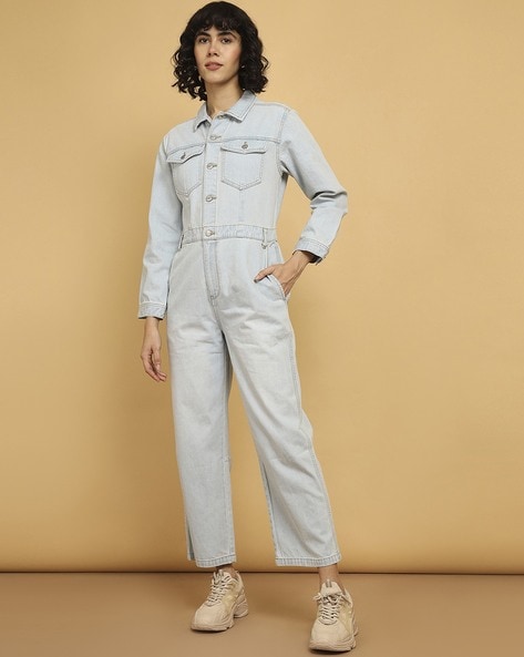 Buy Blue Jumpsuit & Playsuits for Women by AJIO Online | Ajio.com