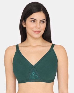 Buy Amante Single Layered Wirefree Bra- White at Rs.695 online