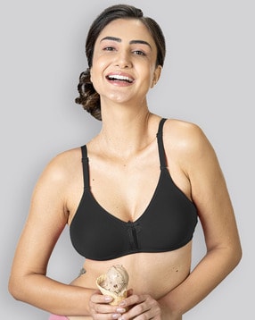 Buy VStar Double Layered Non Wired Medium Coverage Super Support Bra -  White at Rs.379 online