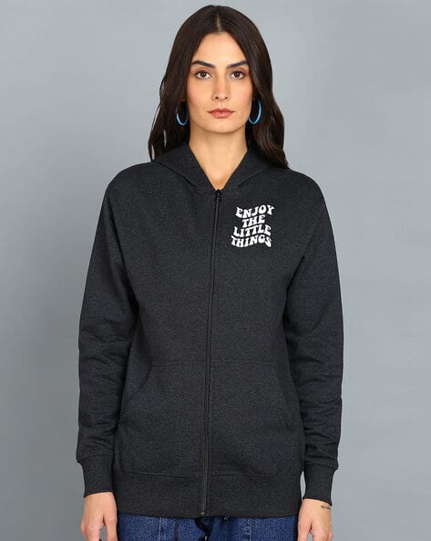 Buy Charcoal Sweatshirt & Hoodies for Women by FALTU.CO Online  