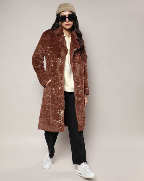 Women Regular Fit Front-Open Coat