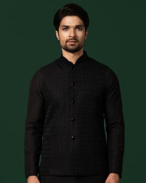 kisah Men Printed Regular Fit Nehru jacket-picture-34