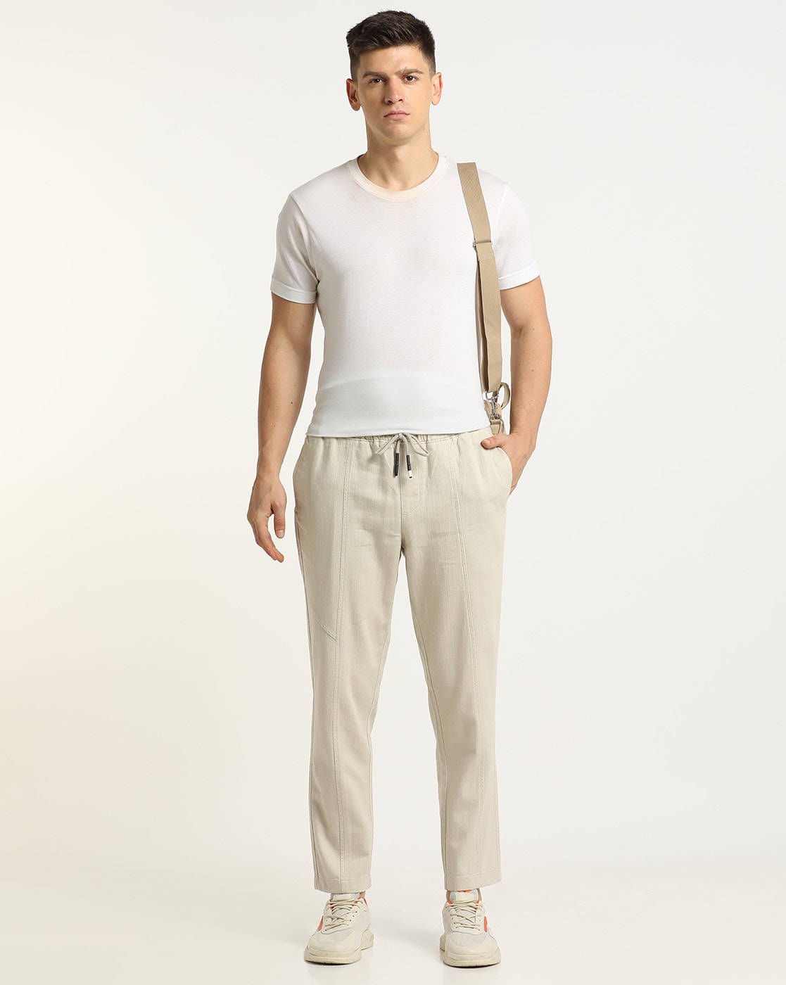 Allen Solly Slim Fit Men Brown Trousers - Buy Allen Solly Slim Fit Men  Brown Trousers Online at Best Prices in India | Flipkart.com