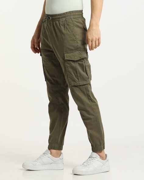 Mens green sales cargo joggers