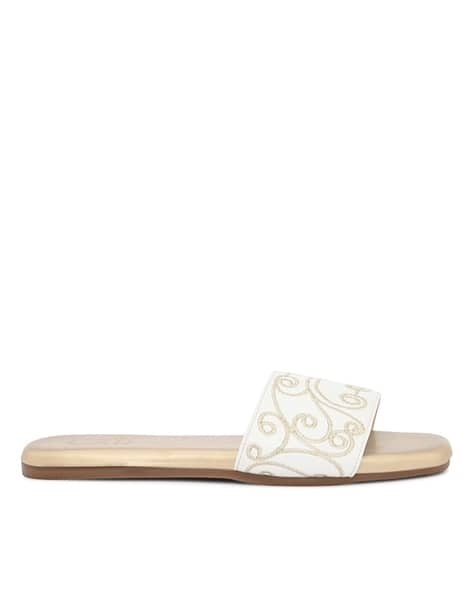 Buy White Flat Sandals for Women by Elevato Basics Online