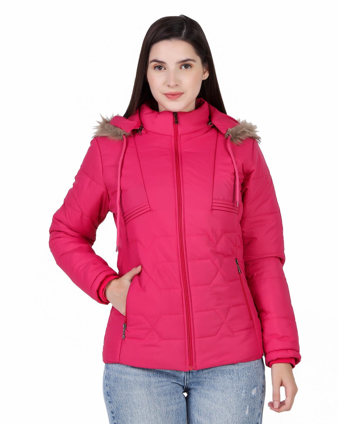 Buy Wine Red Jackets & Coats for Women by Outryt Online | Ajio.com